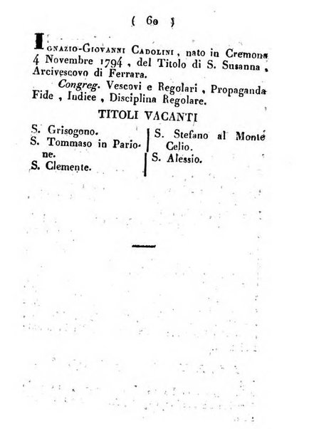 Notizie per l'anno ... secondo il martirologio romano..