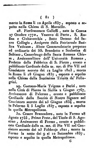 Notizie per l'anno ... secondo il martirologio romano..