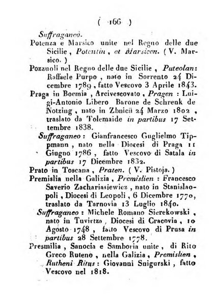 Notizie per l'anno ... secondo il martirologio romano..