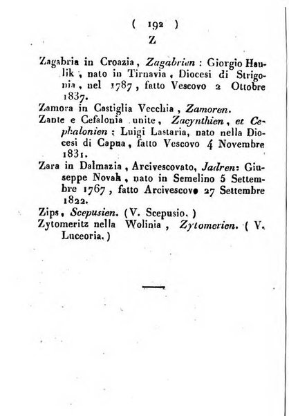 Notizie per l'anno ... secondo il martirologio romano..