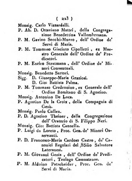 Notizie per l'anno ... secondo il martirologio romano..