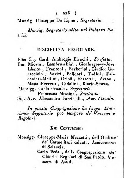 Notizie per l'anno ... secondo il martirologio romano..