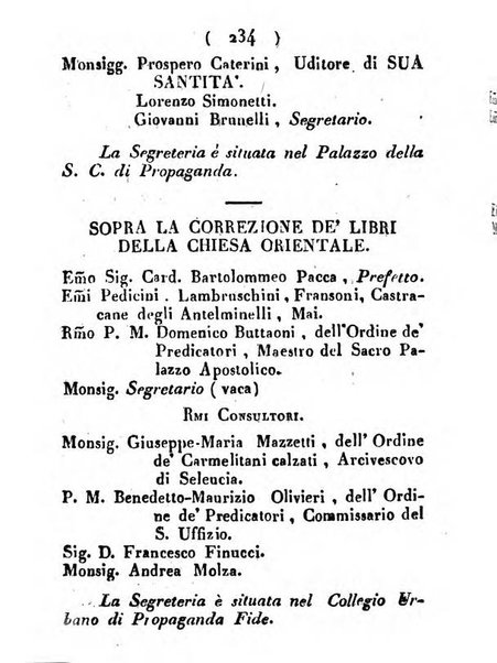 Notizie per l'anno ... secondo il martirologio romano..