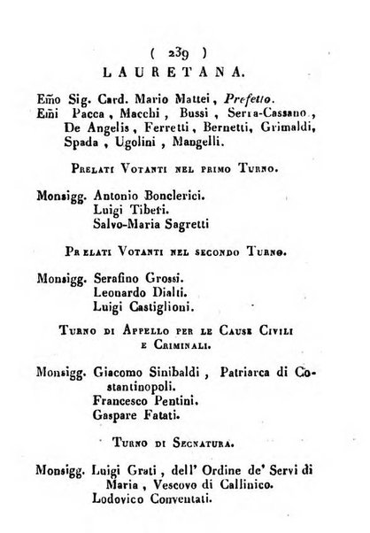 Notizie per l'anno ... secondo il martirologio romano..