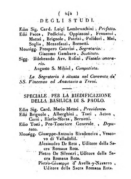 Notizie per l'anno ... secondo il martirologio romano..