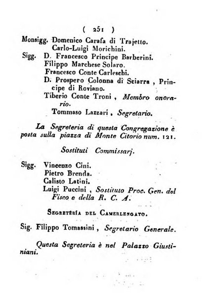 Notizie per l'anno ... secondo il martirologio romano..