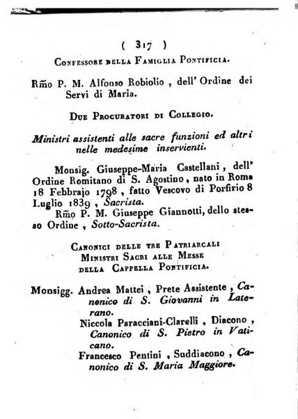 Notizie per l'anno ... secondo il martirologio romano..