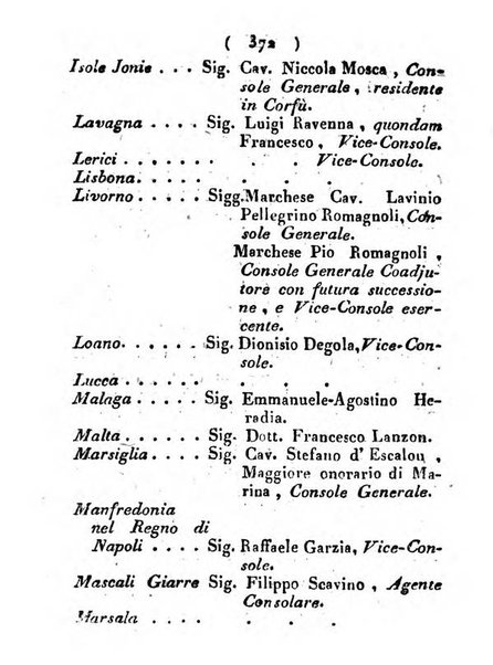 Notizie per l'anno ... secondo il martirologio romano..