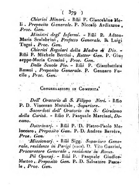 Notizie per l'anno ... secondo il martirologio romano..