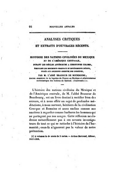 Nouvelles annales des voyages, de la geographie et de l'histoire, ou recueil des relations ...