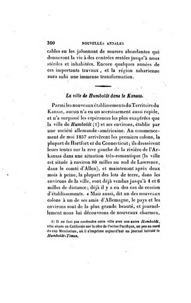 Nouvelles annales des voyages, de la geographie et de l'histoire, ou recueil des relations ...