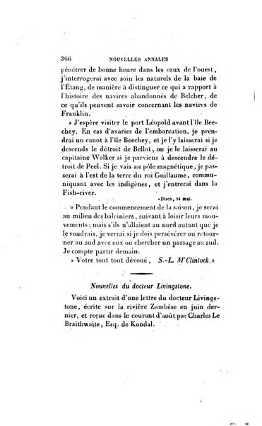 Nouvelles annales des voyages, de la geographie et de l'histoire, ou recueil des relations ...