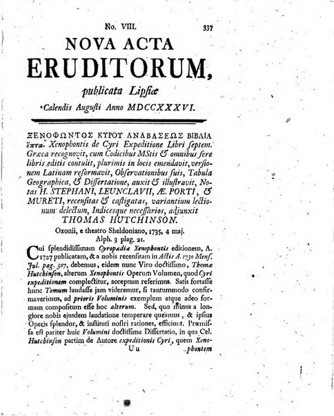 Nova acta eruditorum