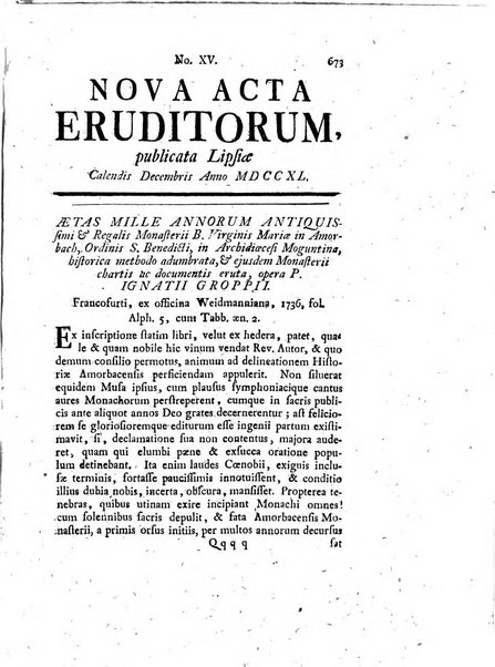 Nova acta eruditorum