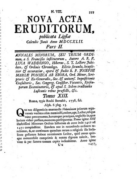 Nova acta eruditorum