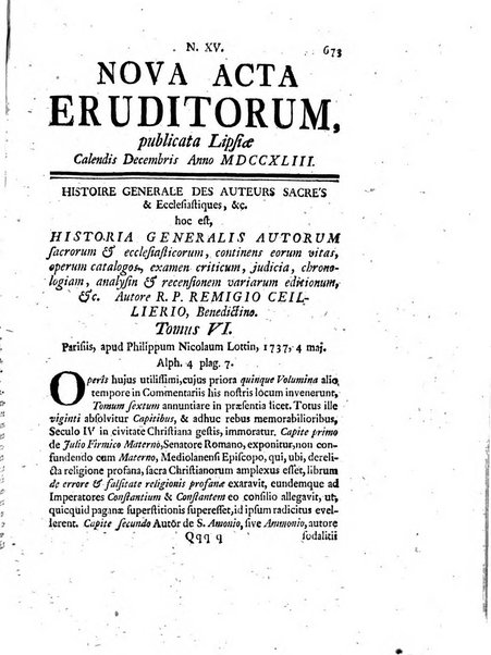 Nova acta eruditorum