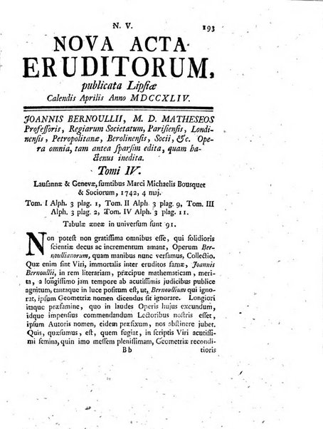 Nova acta eruditorum