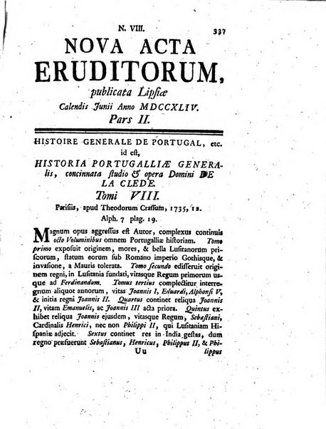 Nova acta eruditorum