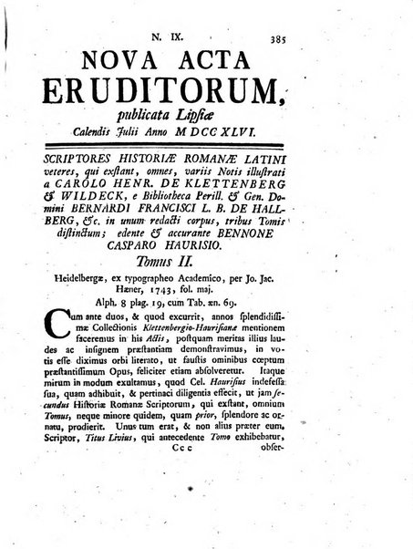 Nova acta eruditorum