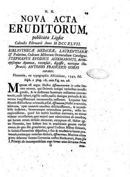 Nova acta eruditorum