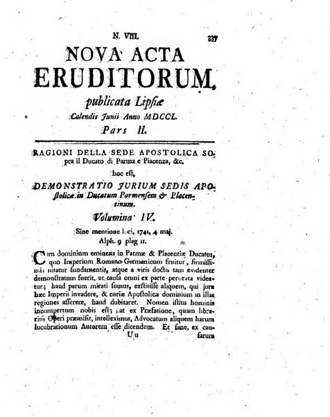 Nova acta eruditorum