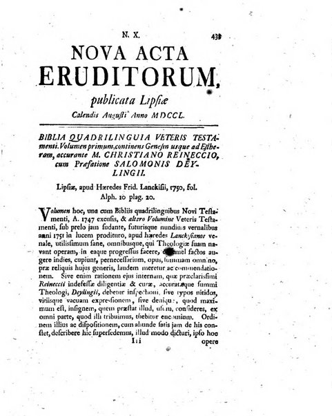 Nova acta eruditorum