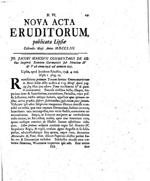 Nova acta eruditorum