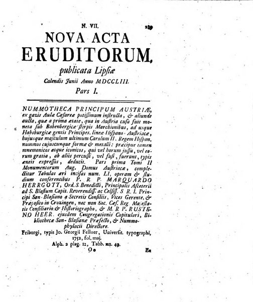 Nova acta eruditorum