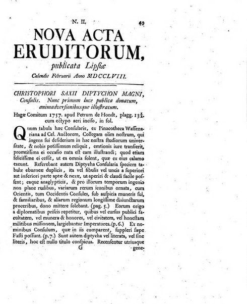 Nova acta eruditorum