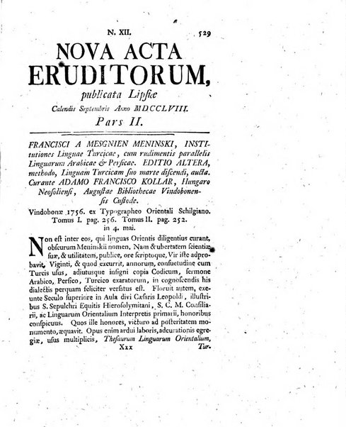 Nova acta eruditorum