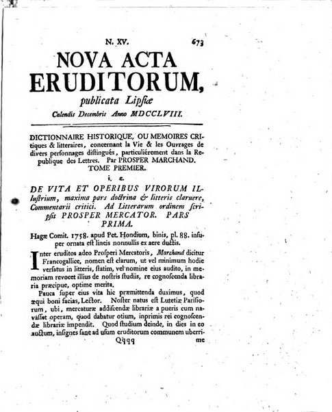 Nova acta eruditorum