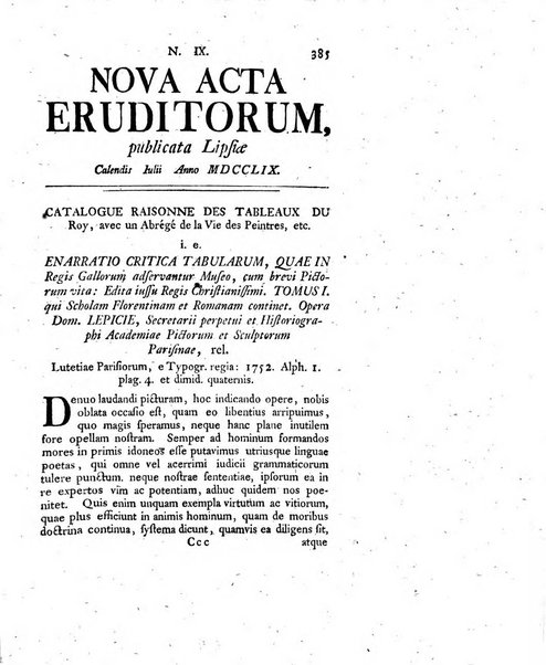 Nova acta eruditorum