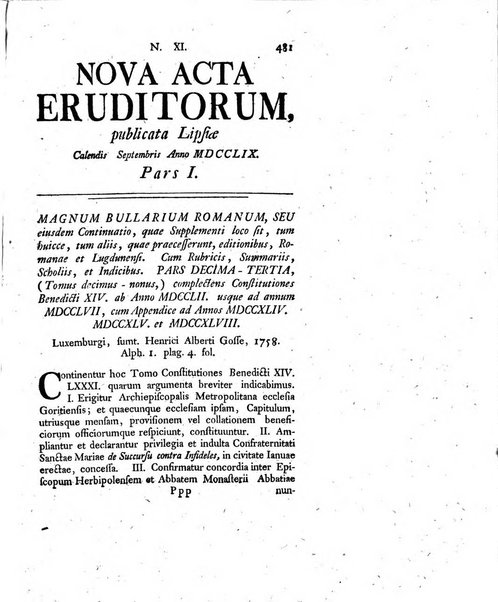 Nova acta eruditorum