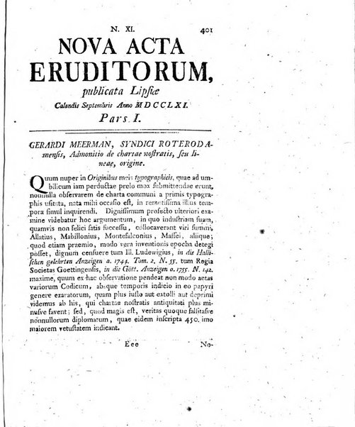 Nova acta eruditorum