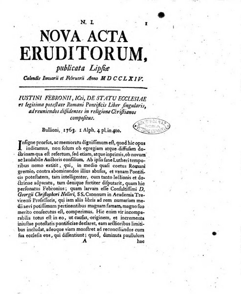 Nova acta eruditorum