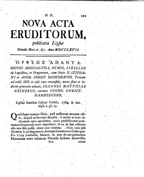 Nova acta eruditorum