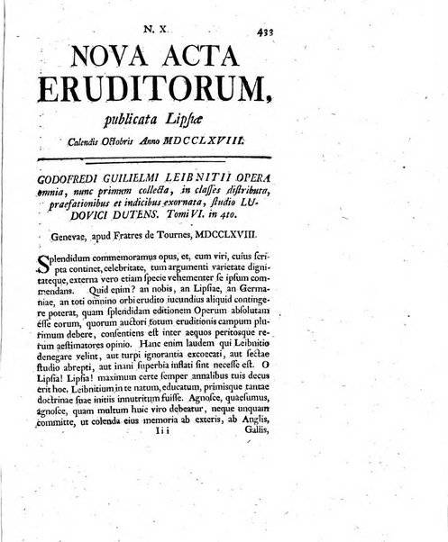 Nova acta eruditorum