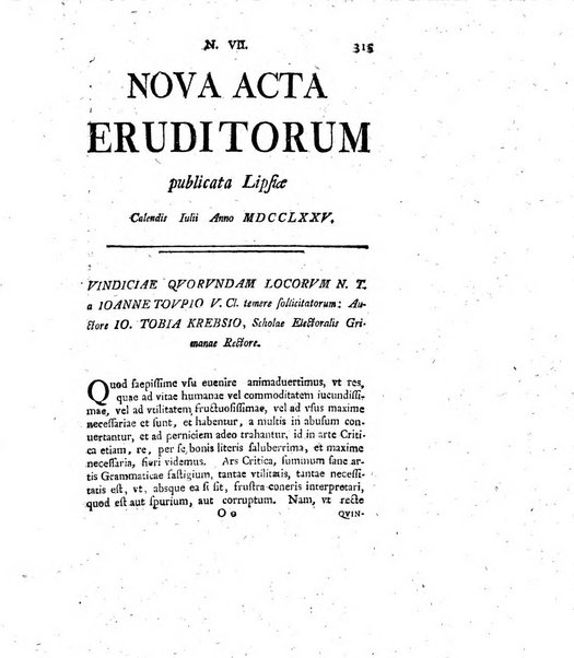 Nova acta eruditorum