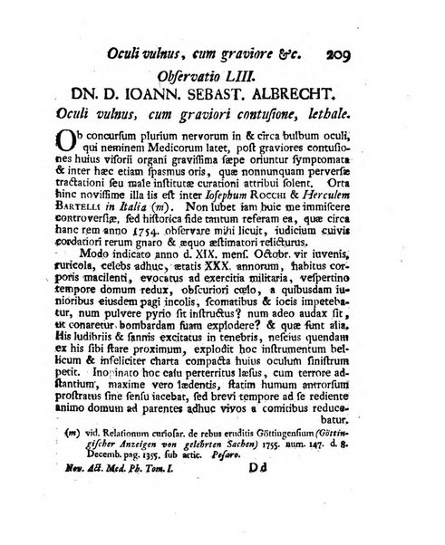 Nova acta physico-medica Academiae caesareae lepoldino-carolinae naturae curiosorum exhibentia ephemerides sive observationes historias et experimenta a celeberrimis Germaniae et exterarum regionum viris habita et communicata..