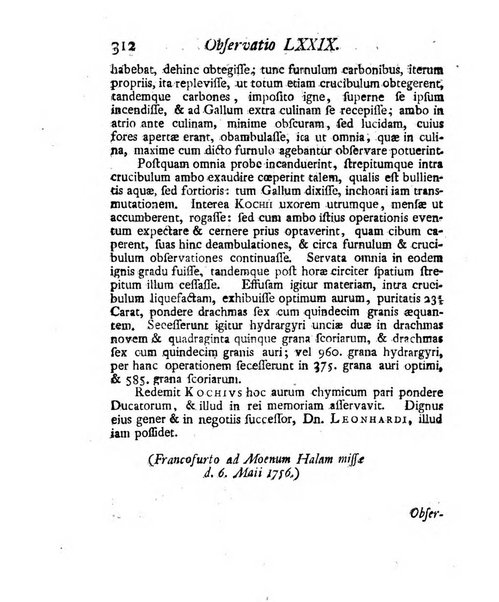 Nova acta physico-medica Academiae caesareae lepoldino-carolinae naturae curiosorum exhibentia ephemerides sive observationes historias et experimenta a celeberrimis Germaniae et exterarum regionum viris habita et communicata..