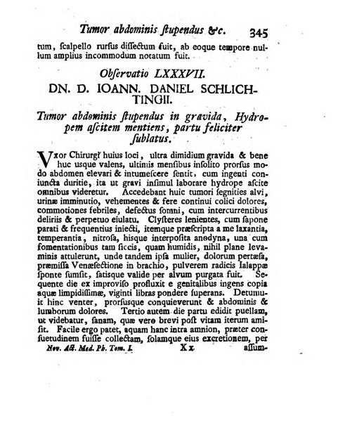 Nova acta physico-medica Academiae caesareae lepoldino-carolinae naturae curiosorum exhibentia ephemerides sive observationes historias et experimenta a celeberrimis Germaniae et exterarum regionum viris habita et communicata..