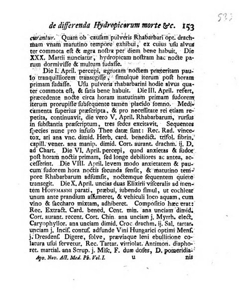 Nova acta physico-medica Academiae caesareae lepoldino-carolinae naturae curiosorum exhibentia ephemerides sive observationes historias et experimenta a celeberrimis Germaniae et exterarum regionum viris habita et communicata..