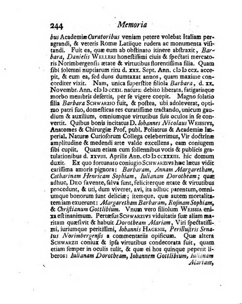 Nova acta physico-medica Academiae caesareae lepoldino-carolinae naturae curiosorum exhibentia ephemerides sive observationes historias et experimenta a celeberrimis Germaniae et exterarum regionum viris habita et communicata..