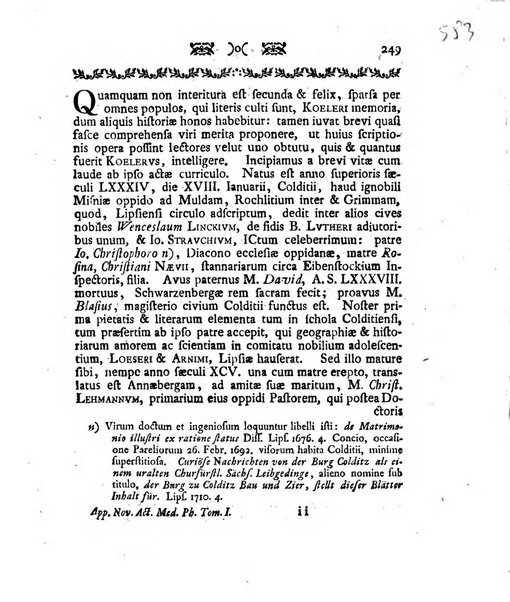 Nova acta physico-medica Academiae caesareae lepoldino-carolinae naturae curiosorum exhibentia ephemerides sive observationes historias et experimenta a celeberrimis Germaniae et exterarum regionum viris habita et communicata..