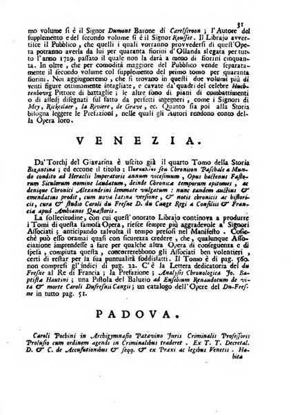 Novelle della Repubblica delle lettere dell'anno ..., pubblicate sotto gli auspizj di sua eccellenza ...