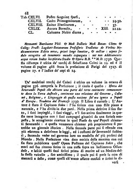 Novelle della Repubblica delle lettere dell'anno ..., pubblicate sotto gli auspizj di sua eccellenza ...