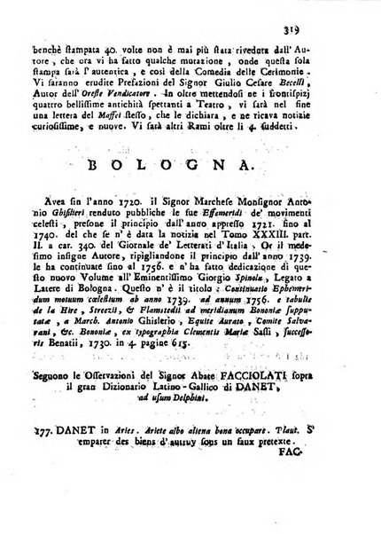 Novelle della Repubblica delle lettere dell'anno ..., pubblicate sotto gli auspizj di sua eccellenza ...