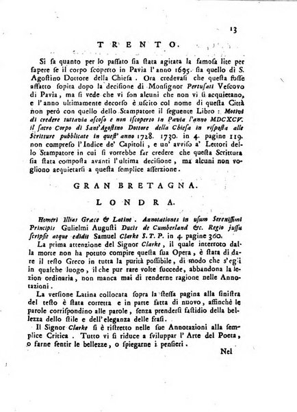 Novelle della Repubblica delle lettere dell'anno ..., pubblicate sotto gli auspizj di sua eccellenza ...