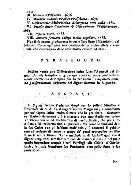 Novelle della Repubblica delle lettere dell'anno ..., pubblicate sotto gli auspizj di sua eccellenza ...