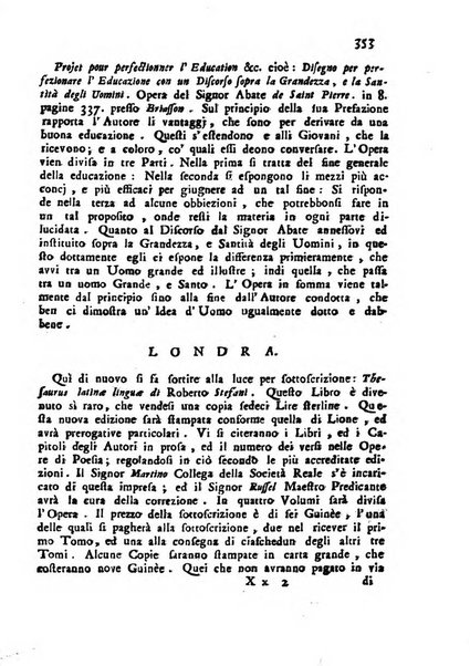 Novelle della Repubblica delle lettere dell'anno ..., pubblicate sotto gli auspizj di sua eccellenza ...